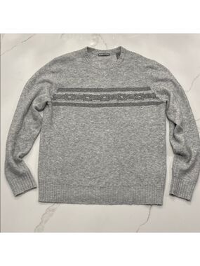 Michael Bastian Men’s Striped Crewneck Sweater Medium Wool Blend